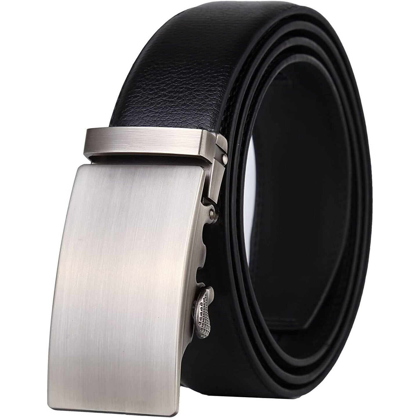 Microfiber Leather Mens Ratchet Belt, Belts For Men Adjustable Automatic Buckle Men DealSniper.net