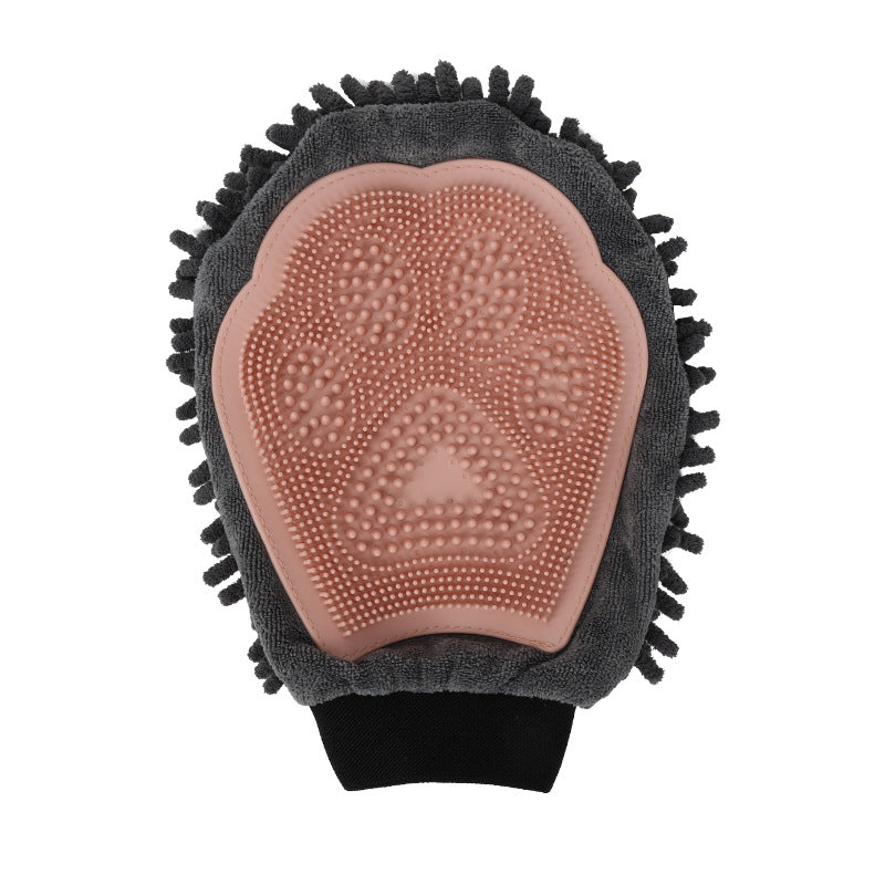 Pet Bathing Brush 2-in-1 Grooming Glove Elegant Dog Grooming Tool For Brushing, Massaging, And Drying Pet Grooming Kit For Dog Cat 2-Sided Bathing Brush Cleaning Massage Glove Pets DealSniper.net Pink