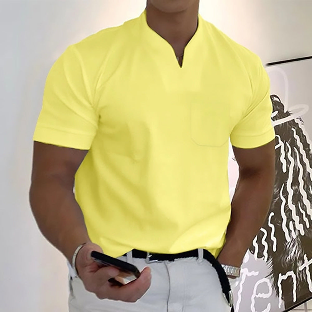 Summer Short Sleeve Shirt Men Fitness Plus Size Sports T-Shirt Men DealSniper.net