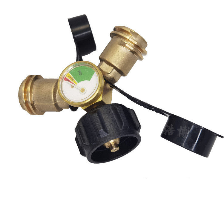 Propane Y Pressure Gauge Body Tee Brass Grill Heater Tools DealSniper.net