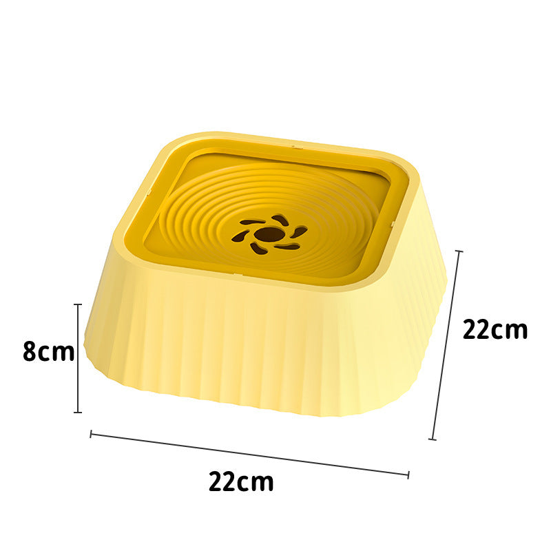 Pets Dog Cat Bowl Floating Bowl Water Drinker Pets DealSniper.net Yellow