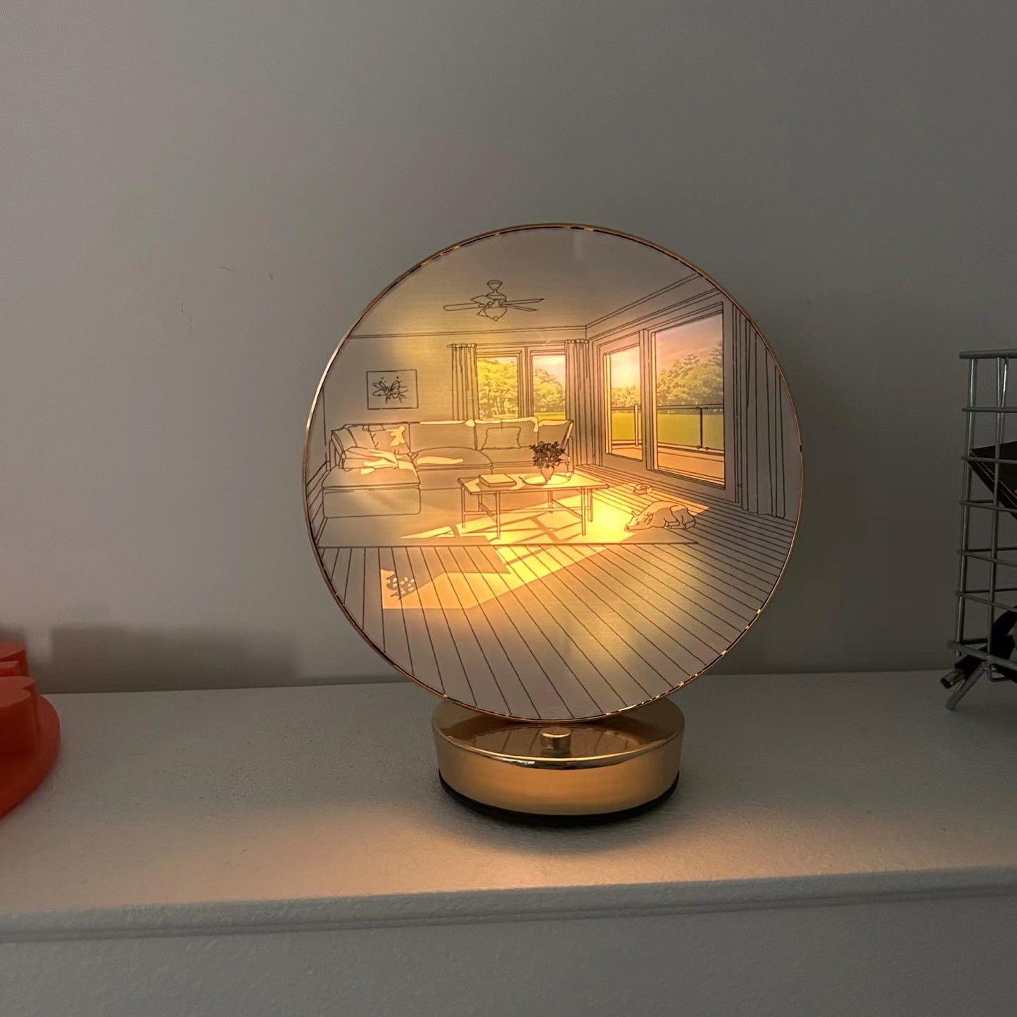 Home Decor Led Painting Lamp Living Room Bedroom Home DealSniper.net Touch Three Colors USB L