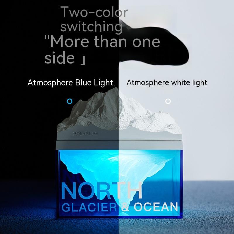 Glacier Night Light Bluetooth Speaker Bedroom Bedside Gadgets DealSniper.net