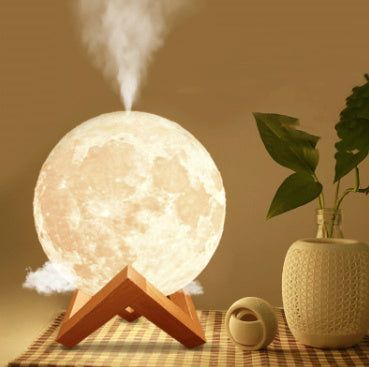 Lunar Humidifier Night Light Bedroom Aromatherapy Spray Home Decor DealSniper.net