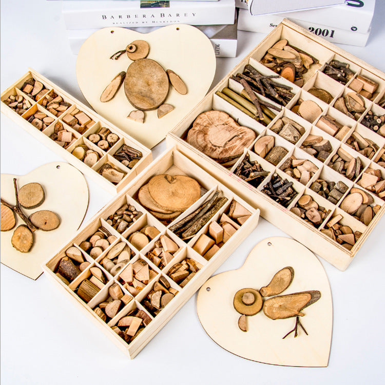 Baby DIY Twig Toy Original Nature Wood Art & Craft Wooden Blocks Deals DealSniper.net