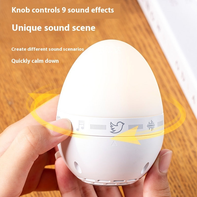 Egg-shaped Lamp Decompression White Noise Timing House DealSniper.net