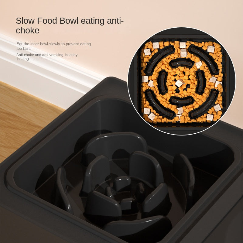 Dog Double Bowls Stainless Stand Adjustable Height Pets Feeding Dish Bowl Big Dog Elevated Food Water Feeders For Dogs Pet Products Pets DealSniper.net