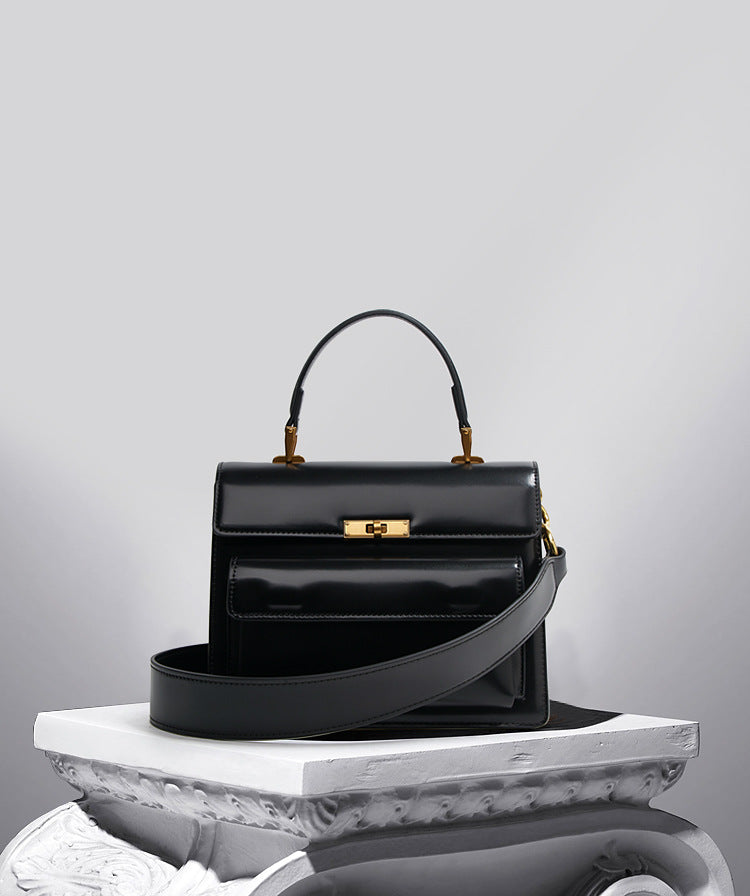 Textured Patent Leather Glossy Portable Fashion New Women Bag Women DealSniper.net
