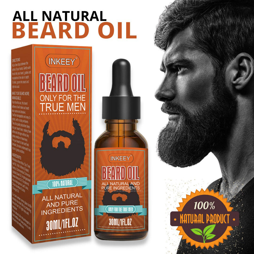 Beard Growth Oil Serum Fast Growing Beard Mustache Facial Hair Grooming For Men Men DealSniper.net