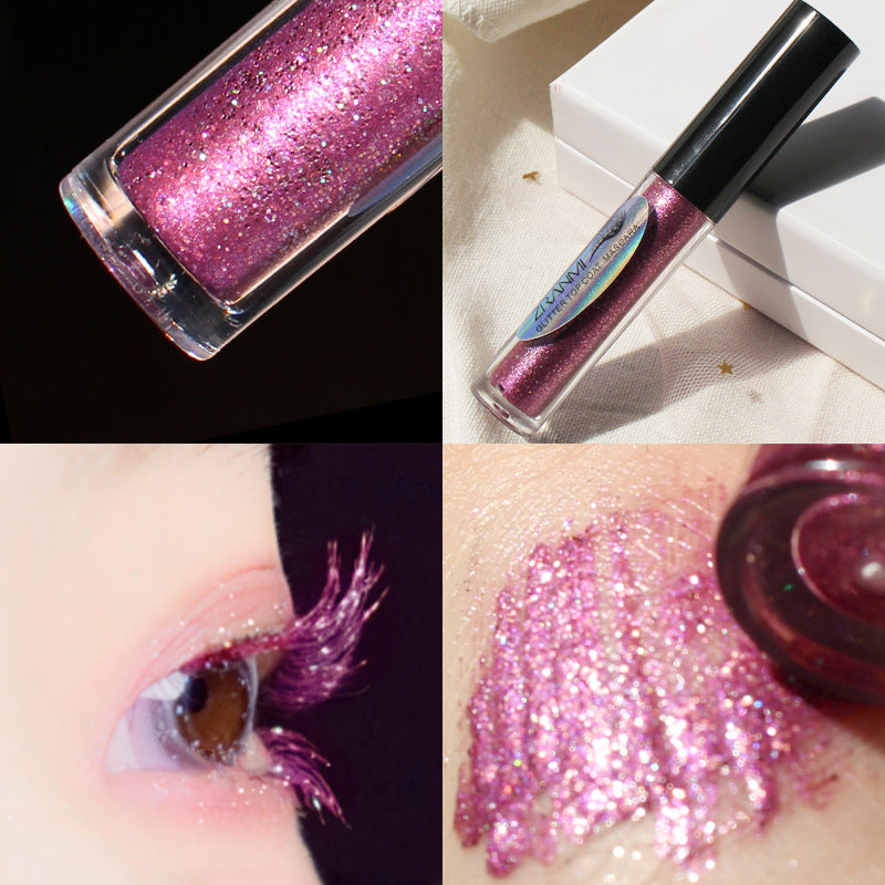 Sequins,Glitter, Snowflakes, Waterproof, Non-Smudge, Mascara Beauty dealsniper-net London Pink Purple