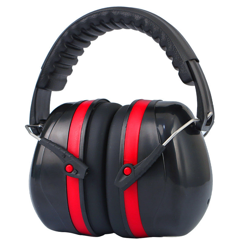 Luxury head mounted sound and noise proof earmuff Electronics DealSniper.net Red black