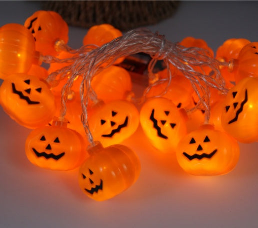 Halloween Decoration Pumpkin Light LED String Lights Lantern Holidays DealSniper.net I Four colors 1.2M