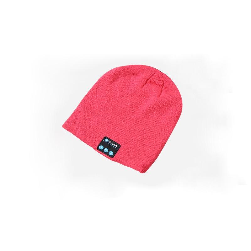 Wireless Bluetooth Knitted Hat Calls Music Stereo Men DealSniper.net Red