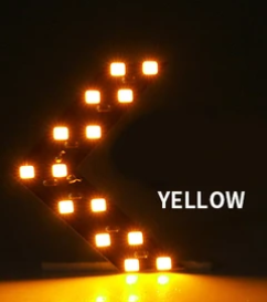 Car 12v Brake Lamp Super Bright Reversing Light 45 SMD 4014 LED Canbus Vehicle DealSniper.net Yellow 2Pcs Set