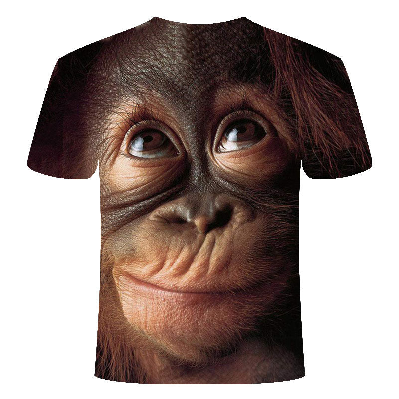 Face digital print T-shirt Men DealSniper.net
