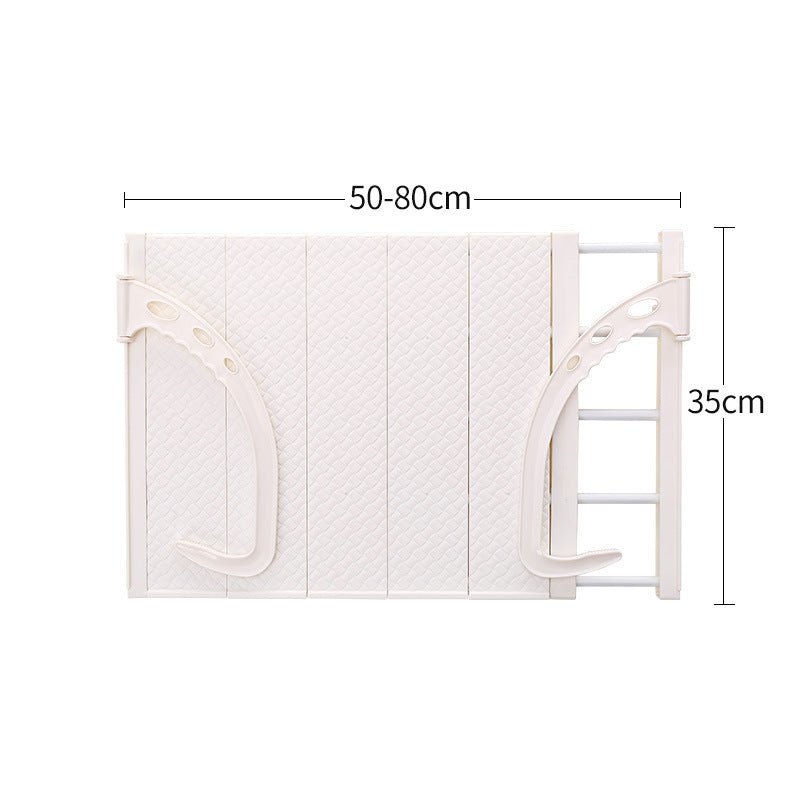 Multifunctional Hanging Window Sill Drying Rack Kitchen DealSniper.net White 50x35cm