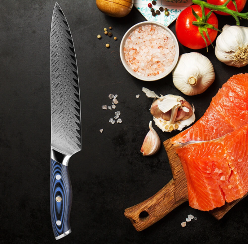 Damascus knife set kitchen stainless steel Kitchen DealSniper.net