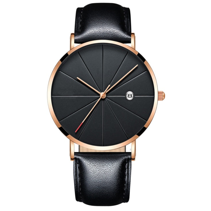 Simple calendar watch male creative waterproof quartz watch Jewelry DealSniper.net 9style
