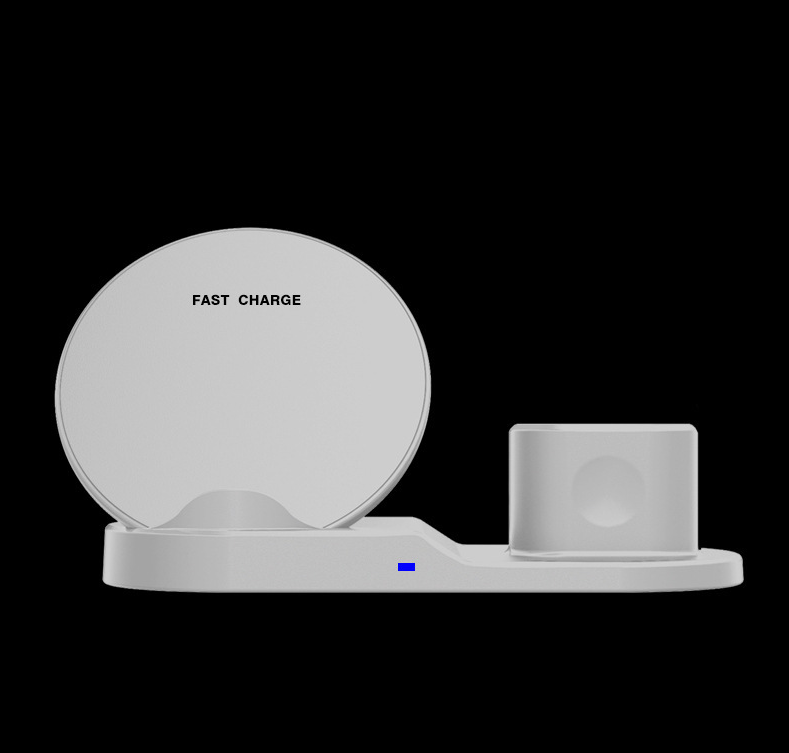 Compatible with Apple , 3-in-1 Wireless Charger Phones DealSniper.net White+EU Plug 1pcs