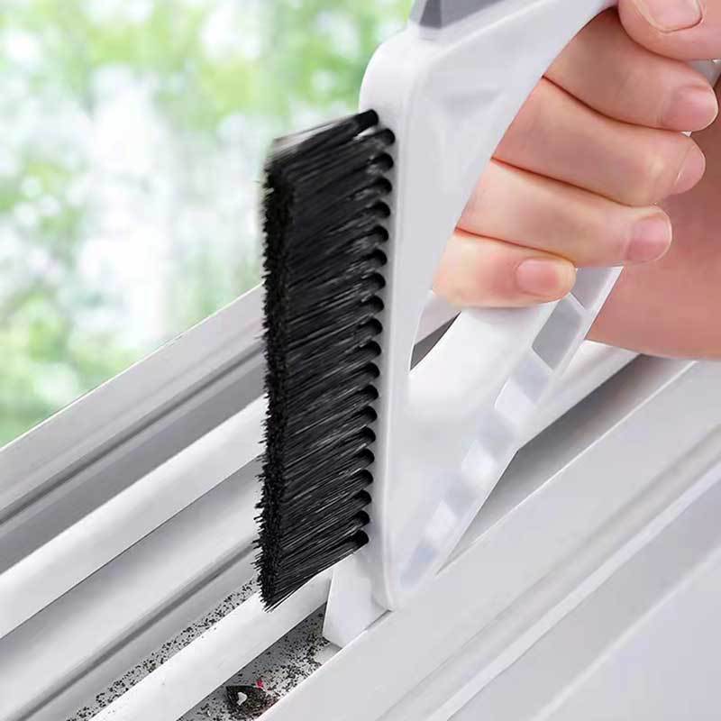 Multifunctional Cleaning Brush Glass Scraper Window Sill Gap Track Home DealSniper.net