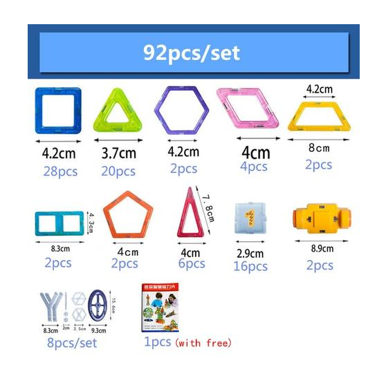 Mini Magnetic Piece Educational Toys Kids DealSniper.net 92