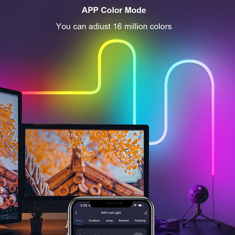 WIFI Intelligent Silicone LED Neon Light Band Electronics DealSniper.net
