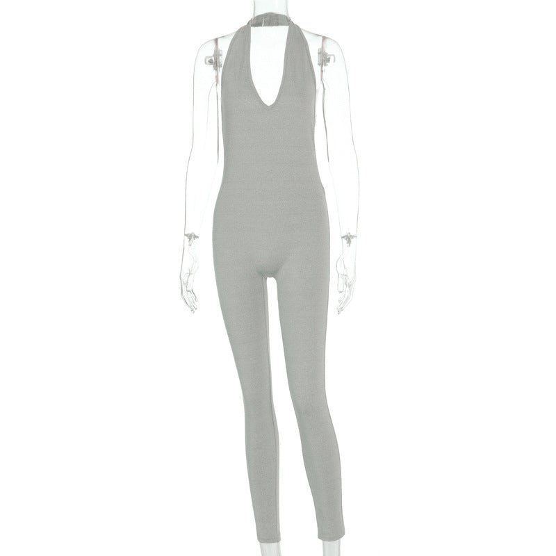 Sports long jumpsuit Women DealSniper.net Grey L