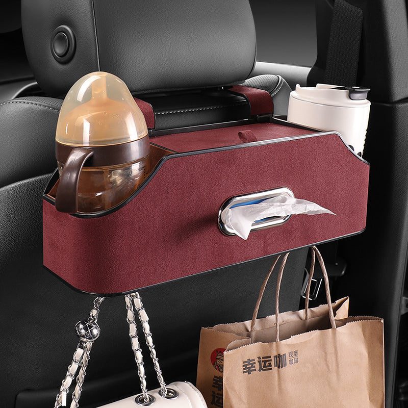 Multifunctional Car Tissue Box Water Cup Holder Buggy Bag Vehicle DealSniper.net
