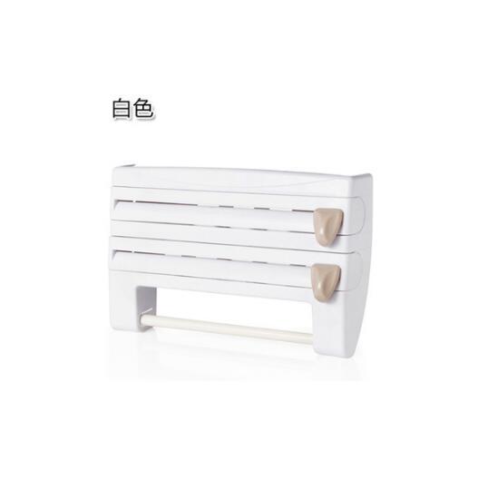 4-In-1 Kitchen Roll Holder Dispenser Kitchen Foil Film Wrap Kitchen DealSniper.net White