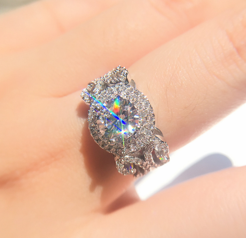Stylish temperament zircon engagement ring Jewelry DealSniper.net