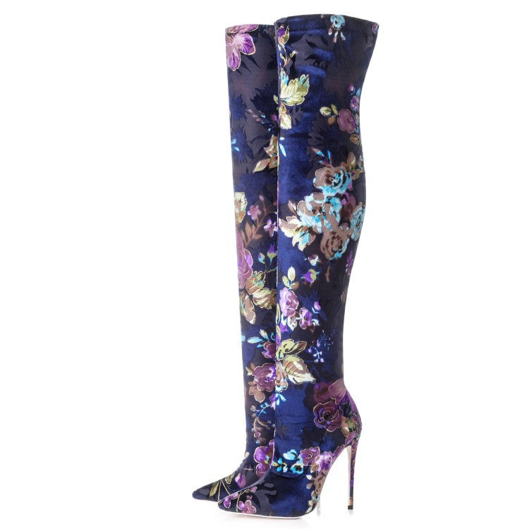 Sexy Stiletto Sock Women Booties Stretch Boots Women High Heels Over The Knee Boots Fashion Botas Mujer Shoes Women Women DealSniper.net Long boots 40