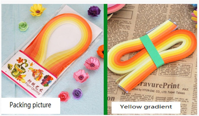 Gradient slip colored star origami Kids DealSniper.net Yellow