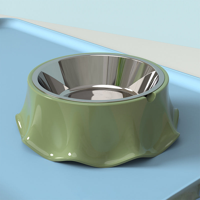 Pet Cat Dog Bowl For Food And Water, Stainless Steel Pet Pets DealSniper.net Green