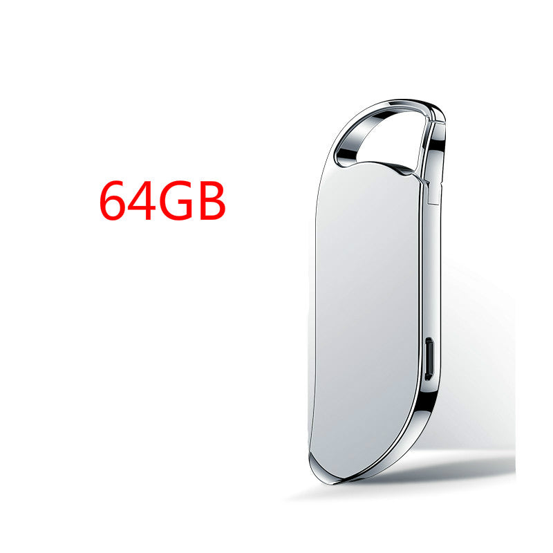 Keychain Digital Voice Recorder Voice Activated Recording Electronic dealsniper-net Sliver 64GB