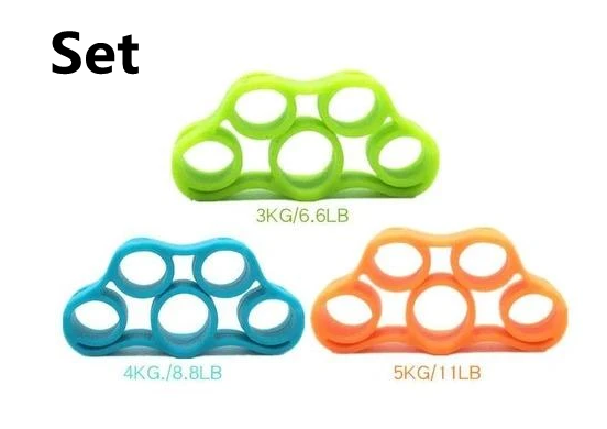 3 Levels Finger Stretcher Resistance Bands Sports DealSniper.net Set