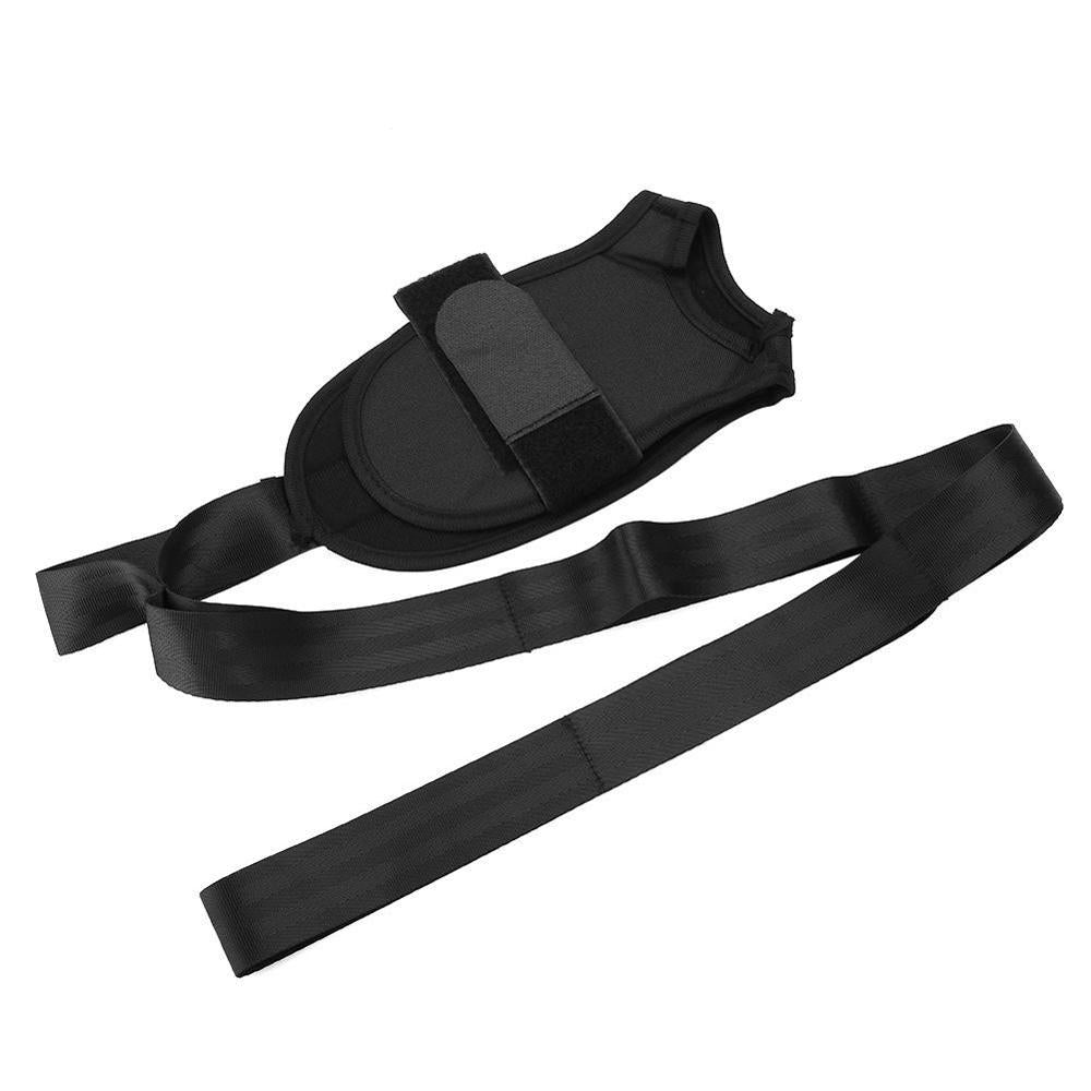 Yoga Ligament Stretching Belt Foot Drop Stroke Hemiplegia Rehabilitation Strap Sports DealSniper.net Black 2 1pc
