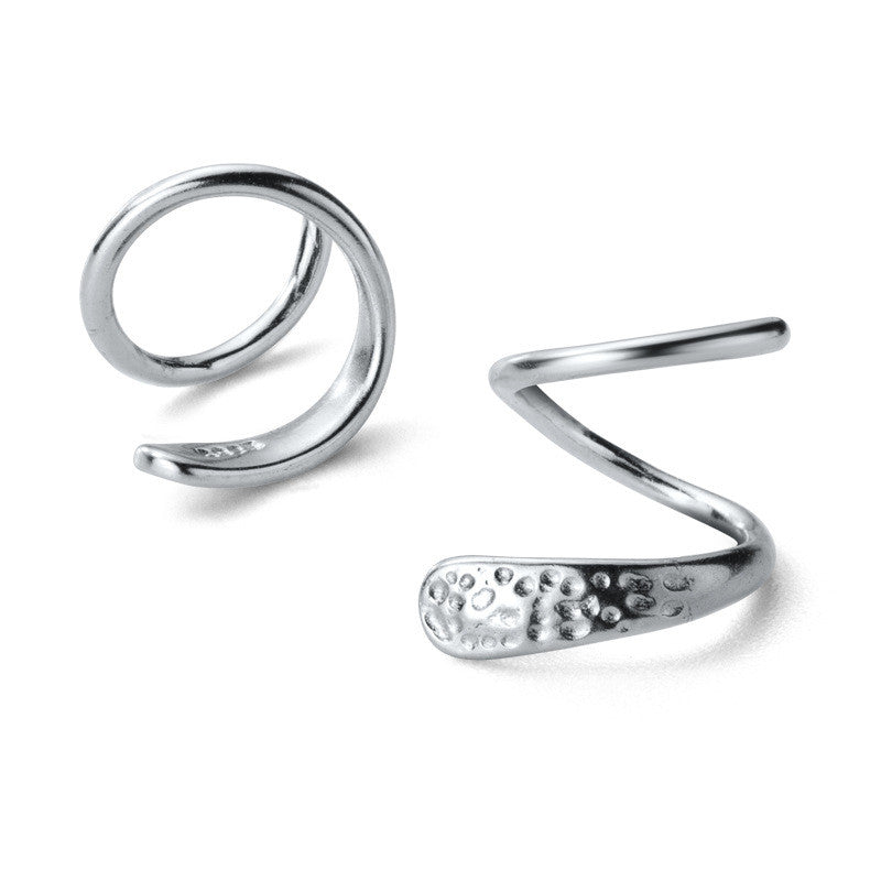 Temperament Spiral Sweet Earrings Jewelry DealSniper.net Sliver