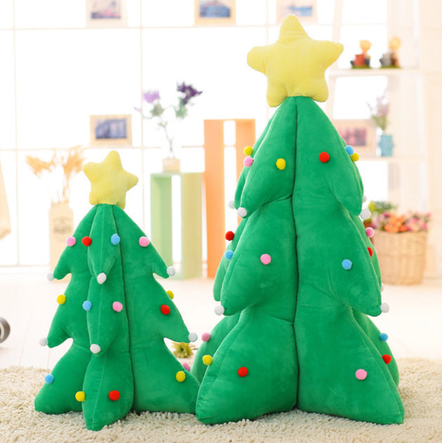 Plush Glowing Music Christmas Tree Pillow Holidays DealSniper.net
