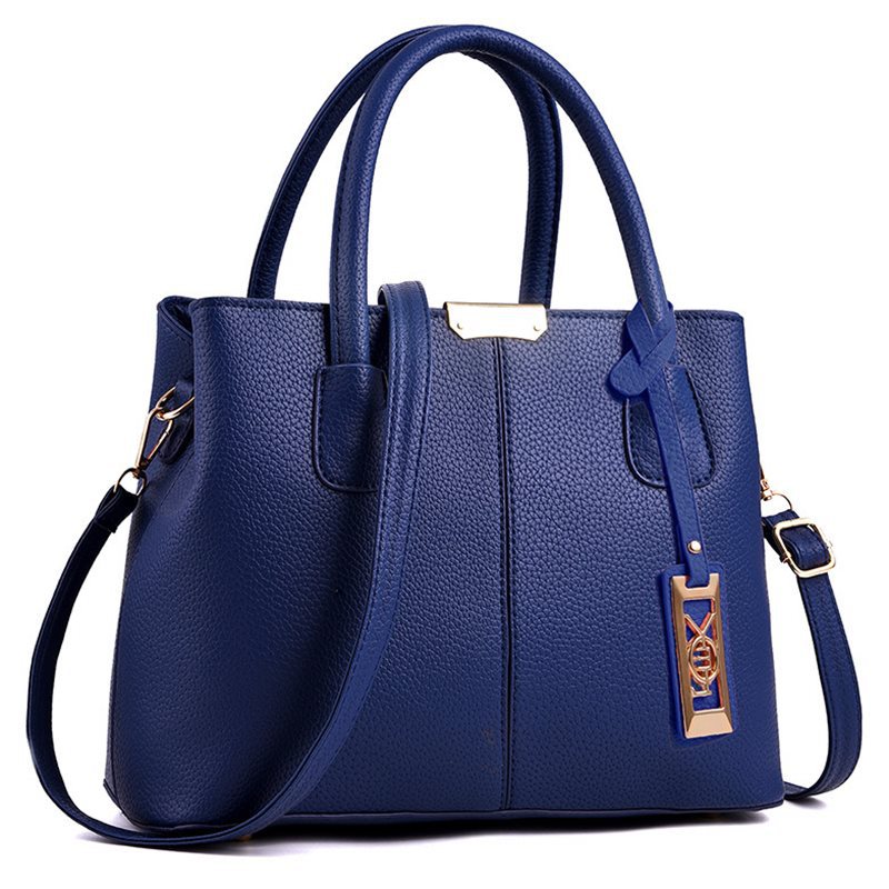 new fashion one-shoulder bag tote bag for women Women DealSniper.net Navy blue