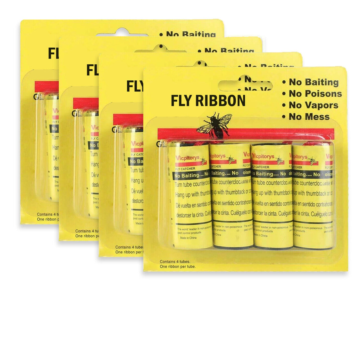 16 INSECT BUG FLY GLUE PAPER CATCHER TRAP RIBBON TAPE Home DealSniper.net