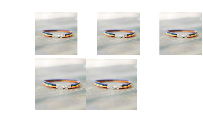 Pride bracelet Rainbow rope braided bracelet Jewelry DealSniper.net 5pcs