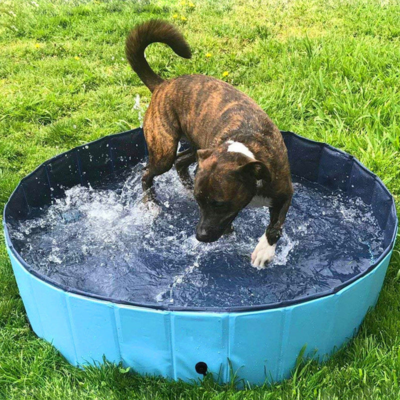 Foldable Dog Pool Pet Bath Swimming Tub Bathtub Pets DealSniper.net