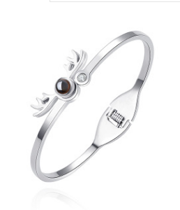 100 languages i love you bracelet Jewelry DealSniper.net Silver