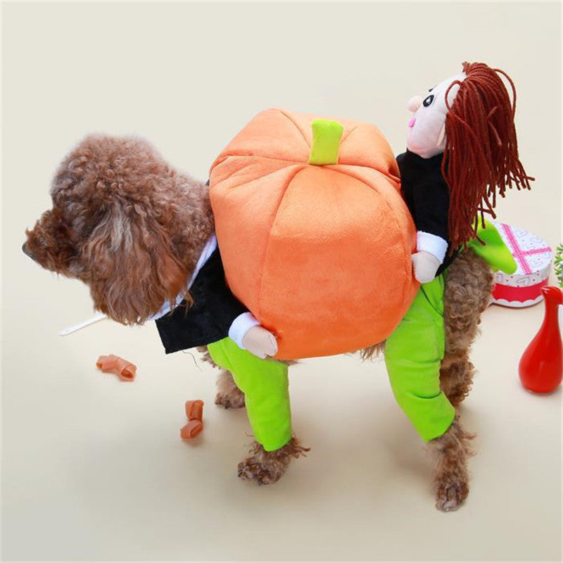 Pet Halloween Pumpkin Decorations for Clothes Pets DealSniper.net Orange L