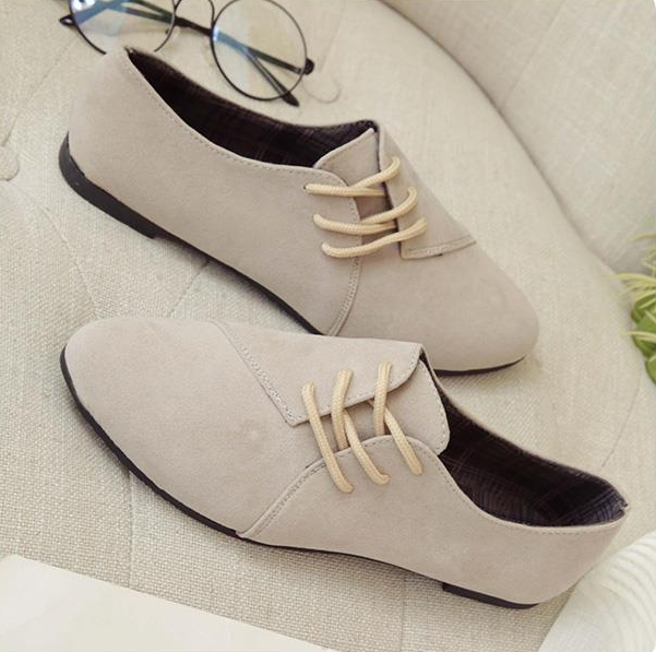 Womens Lace Up Casual Shoes Women DealSniper.net Rice white 35