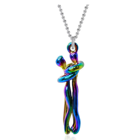 Love Hug Necklace Unisex Men Women Couple Jewelry Jewelry DealSniper.net Color