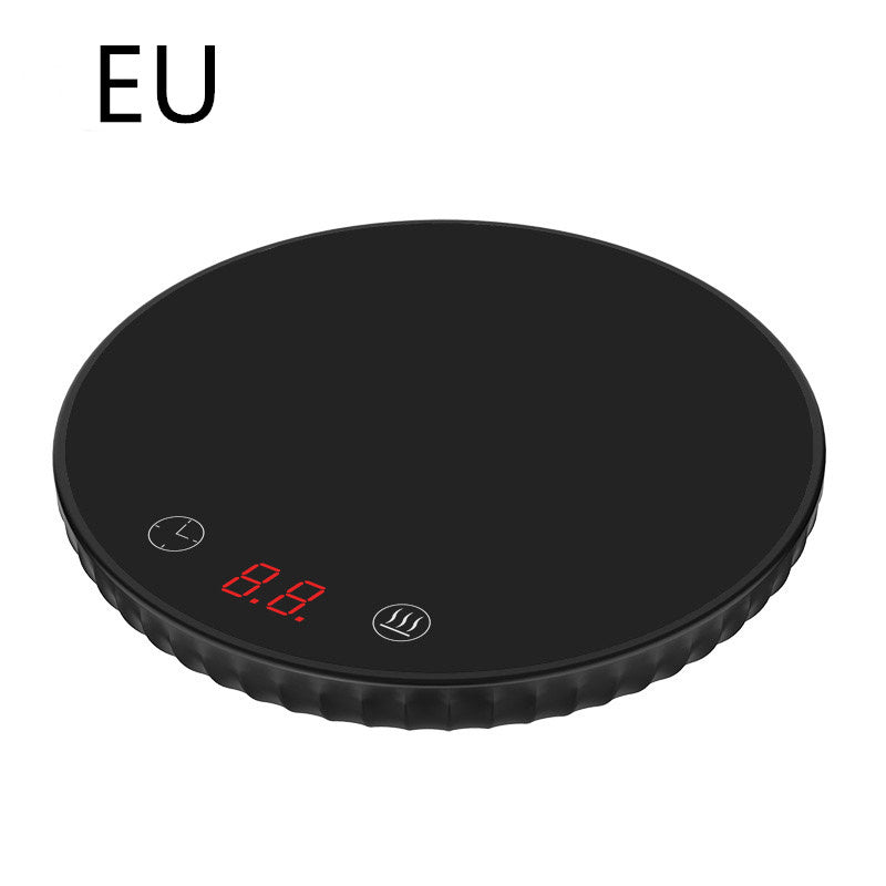 Electric Waterproof Touch Cup Warmer Heating Mat Pad Heater Kitchen DealSniper.net Black EU
