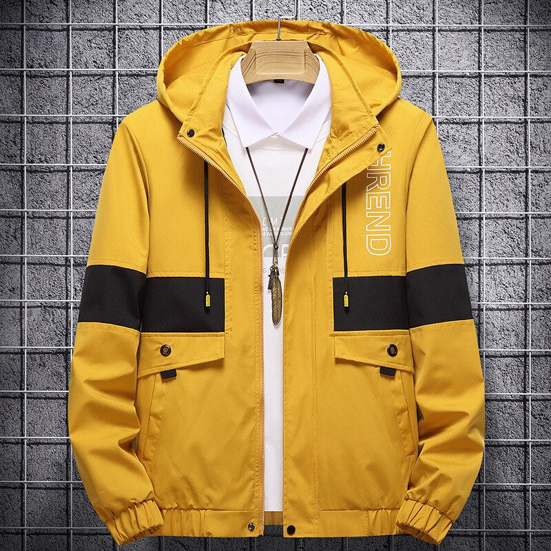 Baseball Mens Jacket Men DealSniper.net Yellow1 3XL
