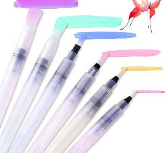 Large Capacity Barrel Water Pen Watercolor Painting Promotional Pen Calligraphy Drawing Art Supplies Hobby dealsniper-net