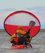 Folding Kayak Sail Wind Paddle Sailing Popup Paddle Board Durable Canoe Outdoor DealSniper.net Red 2